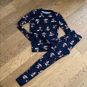 NWT - 14 (XXL) - OLD NAVY - Kids Festive Santa Pajama Set - Navy